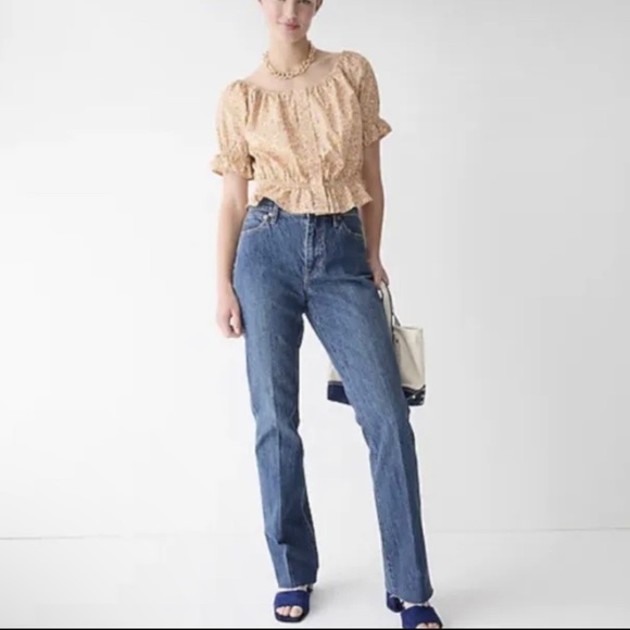 J. Crew | Women | Full Length Demi-Boot Raw Hem Kamari Wash Jeans | Size 28 - Picture 13 of 14